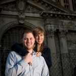 Engagement shoot at Michigan Central Train Station