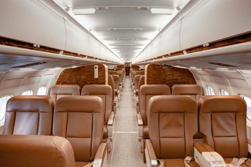 VIP Jet MD-81 interior HDR